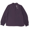 Marks & Spencer Womens Long Sleeve Blouse Top UK 12 Medium Navy Blue
