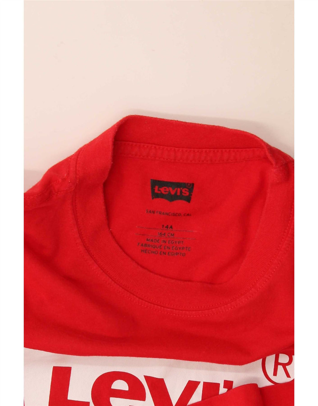 Levi's Boys Graphic T-Shirt Top 13-14 Years Red
