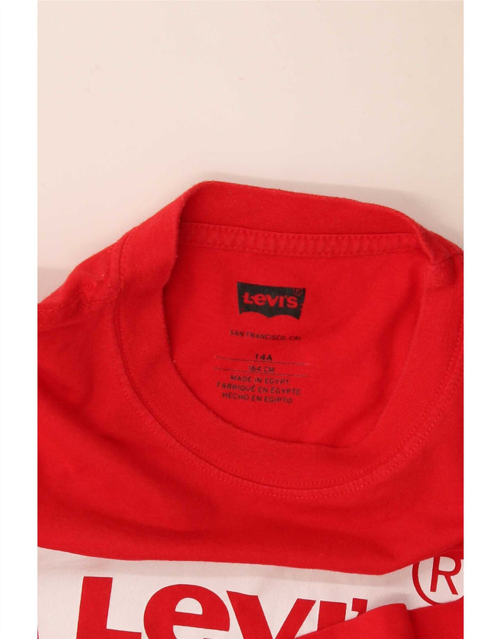 Levi's Boys Graphic T-Shirt Top 13-14 Years Red