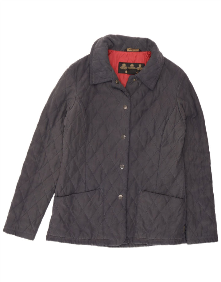 Barbour Womens Quilted Jacket UK 10 Small Navy Blue