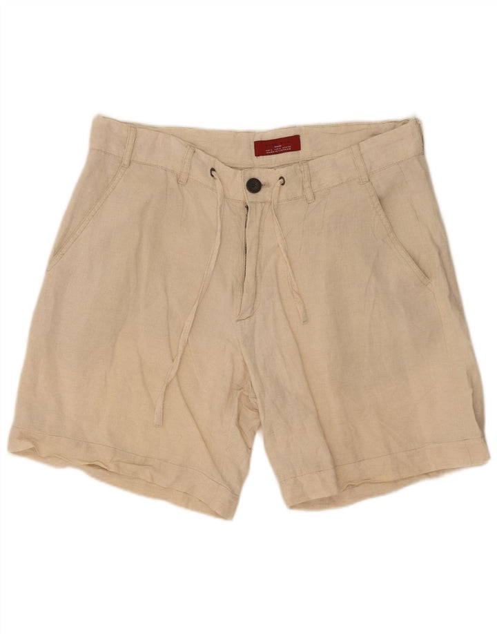 Zara Mens Chino Shorts Large W32 Beige