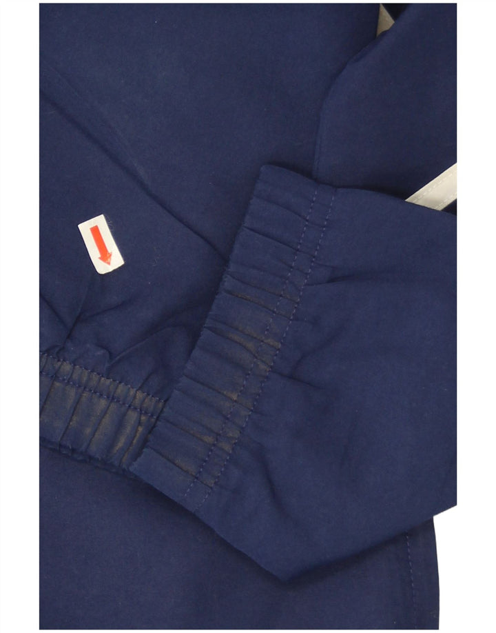 Adidas Mens Graphic Tracksuit Top Jacket Large Navy Blue Colourblock