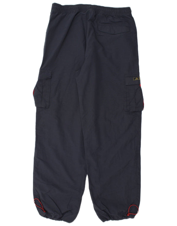 Adidas Mens Joggers Cargo Trousers Medium W32 L31 Navy Blue Polyamide