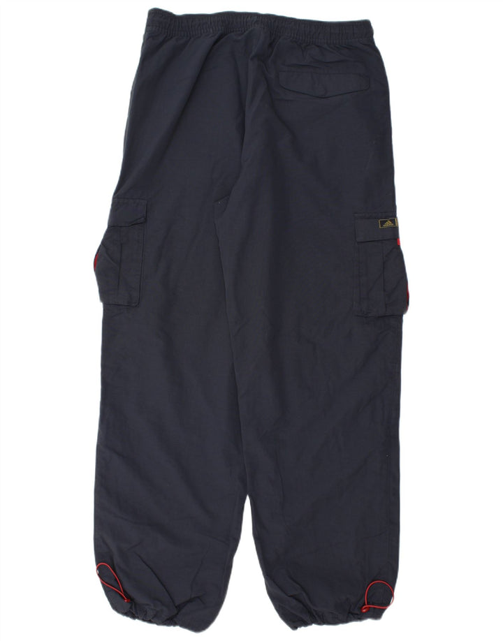 Adidas Mens Joggers Cargo Trousers Medium W32 L31 Navy Blue Polyamide