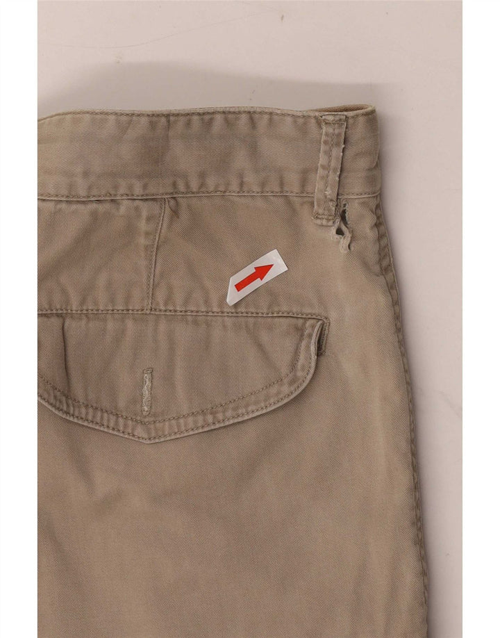 Gap Mens Pegged Chino Shorts W34 Large Beige Cotton