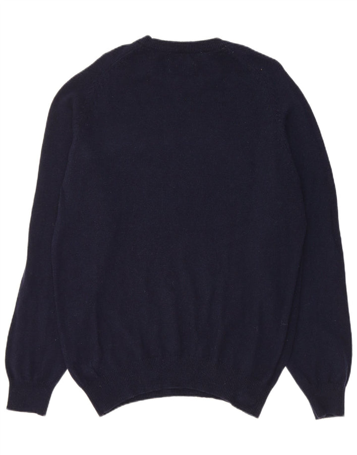 Marks & Spencer Mens Blue Harbour Crew Neck Jumper Sweater Medium Navy Blue