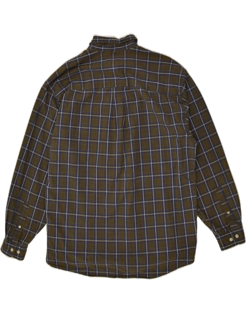 EDDIE BAUER Mens Shirt Large Green Check Cotton | Vintage Eddie Bauer | Thrift | Second-Hand Eddie Bauer | Used Clothing | Messina Hembry 