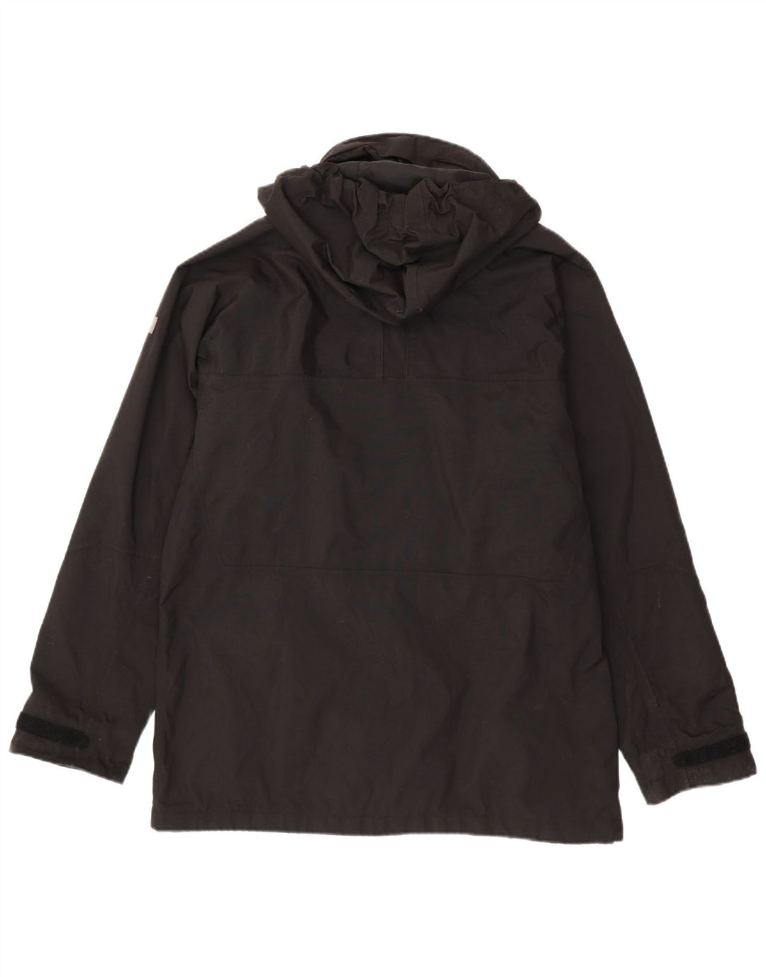 HELLY HANSEN Mens Hooded Rain Jacket UK 38 Medium Black Nylon