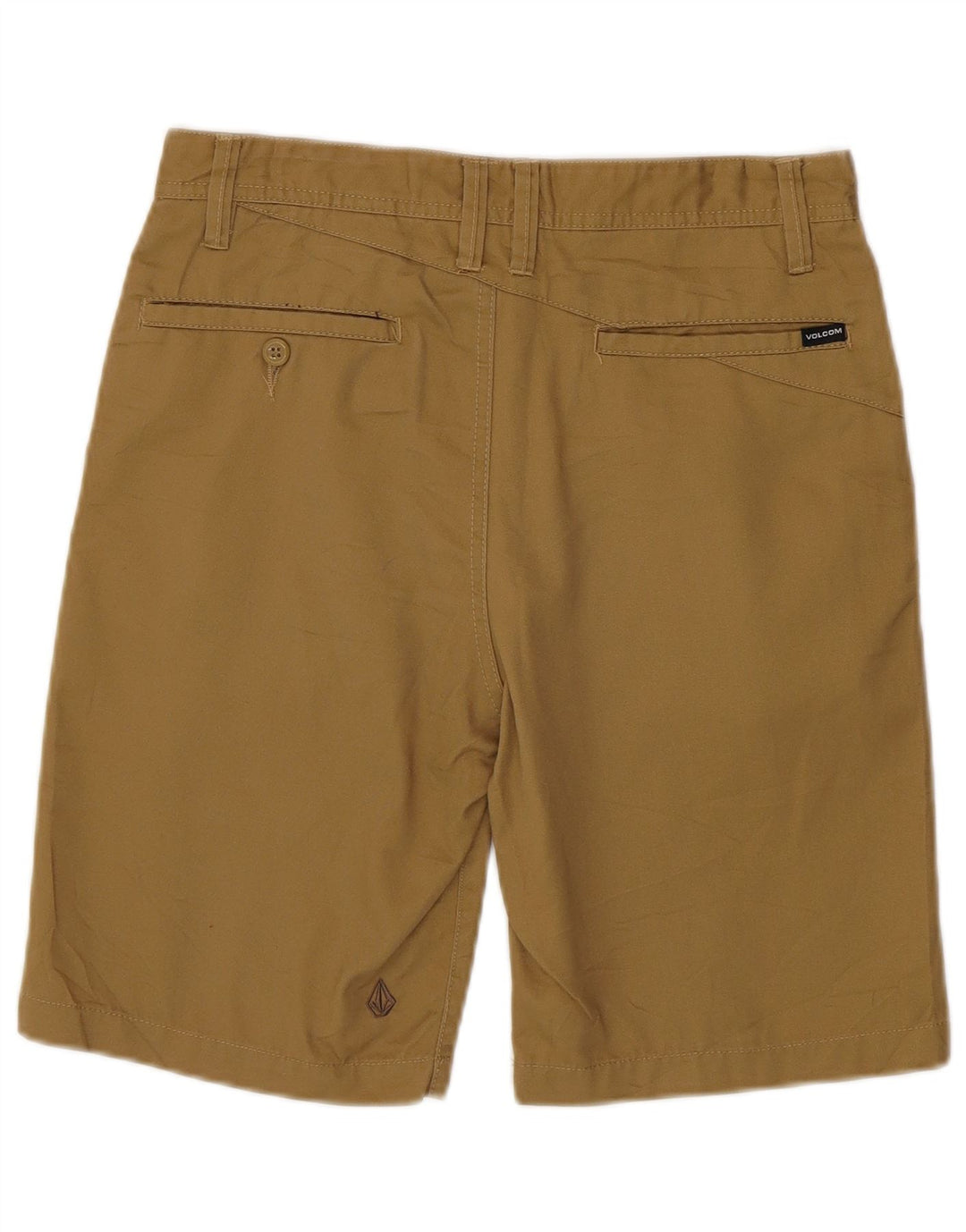Volcom Mens Chino Shorts W29 Small Khaki Polyester
