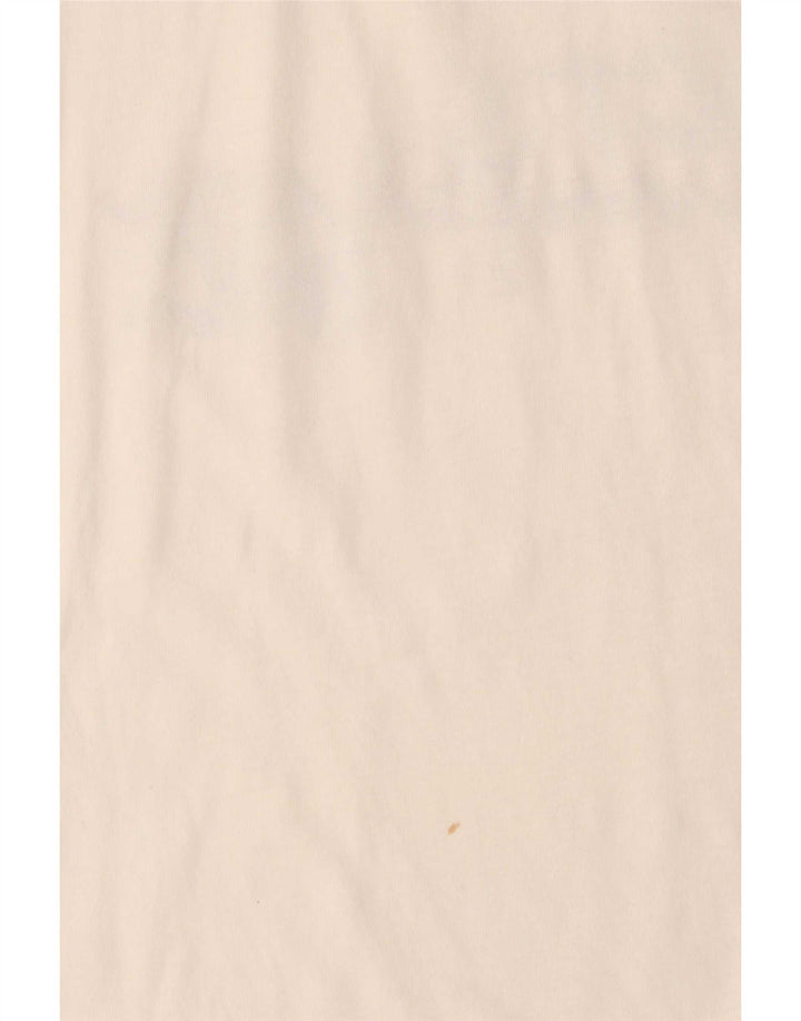 Champion Mens Graphic T-Shirt Top Large White Cotton