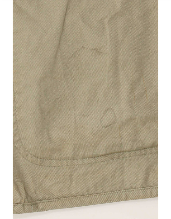 Univers Mens Utility Gilet IT 46 Small Khaki Cotton