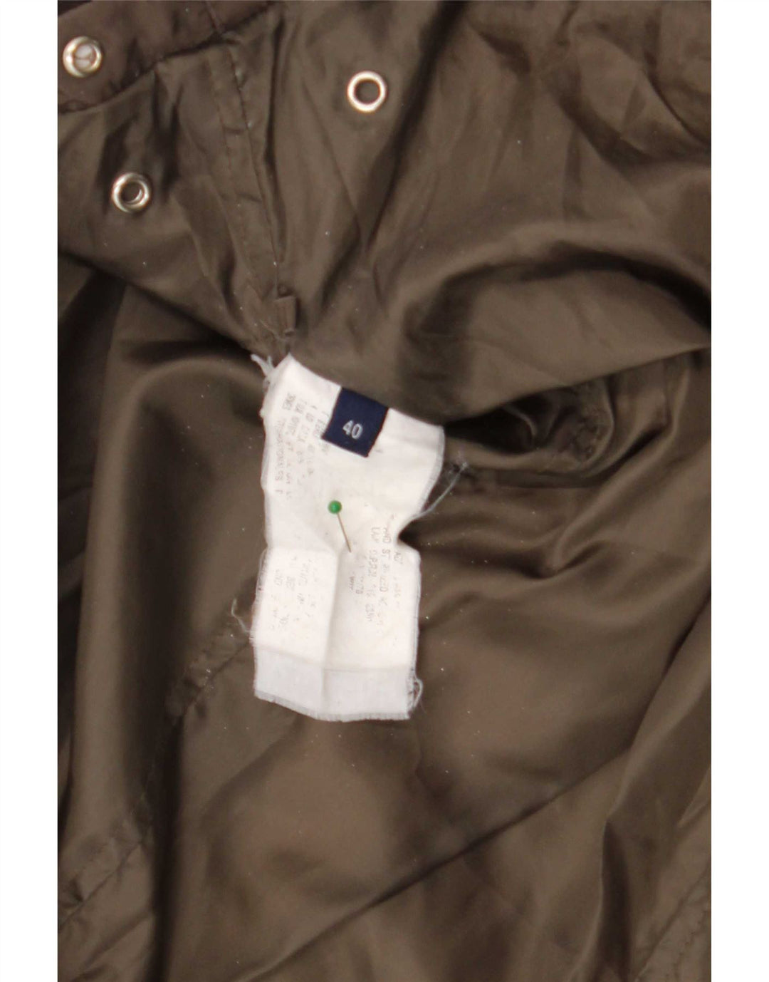 Trussardi Womens Hooded Padded Coat IT 40 Small Brown