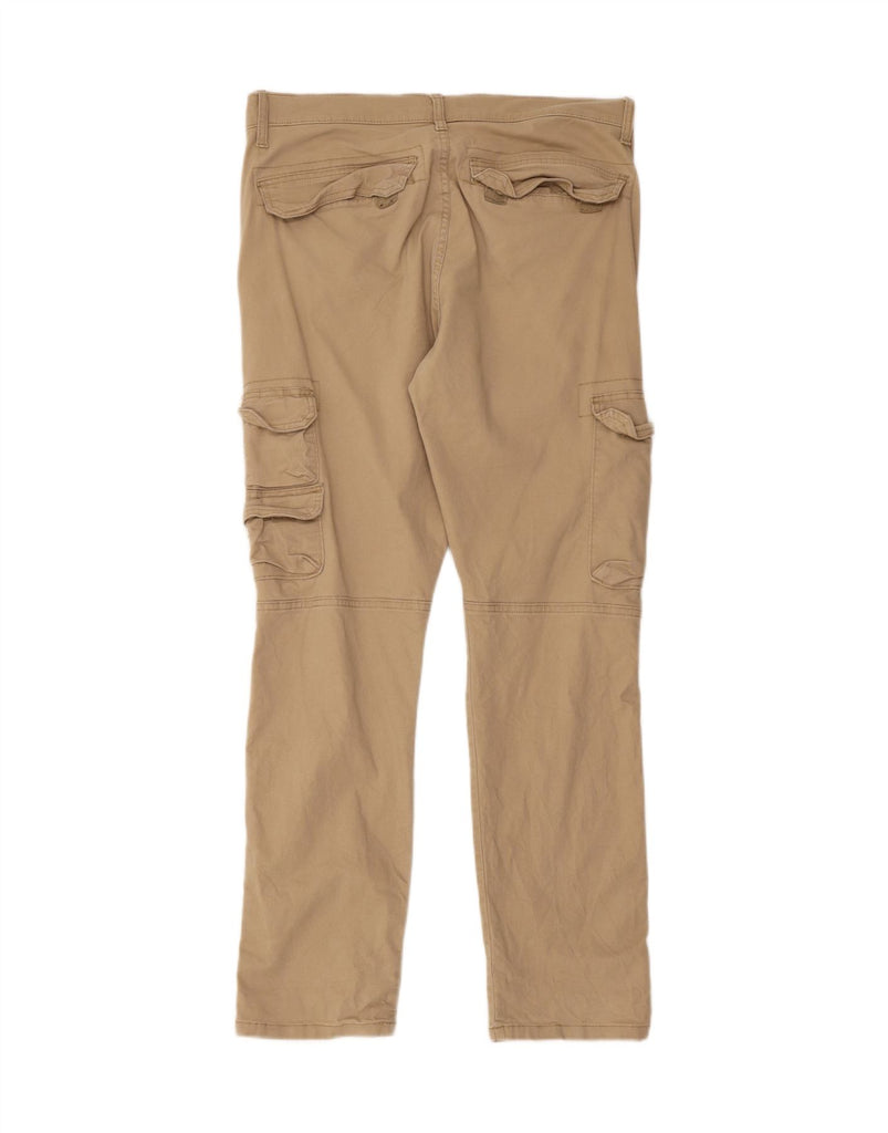 WRANGLER Mens Regular Tapered Cargo Trousers W34 L29 Beige Vintage Wrangler and Second-Hand Wrangler from Messina Hembry 