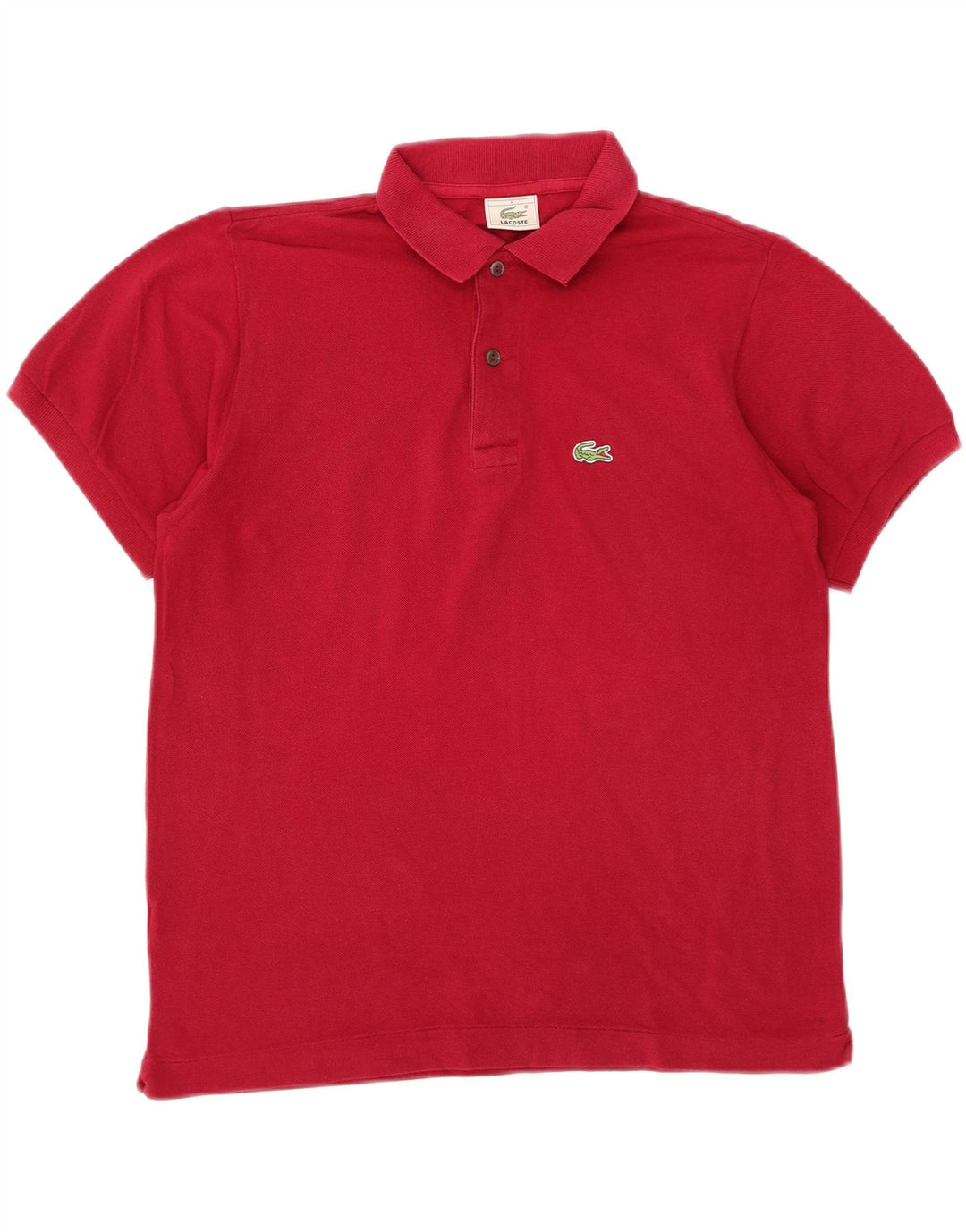 LACOSTE Mens Polo Shirt Size 4 Medium Burgundy Cotton Vintage Lacoste and Second-Hand Lacoste from Messina Hembry 