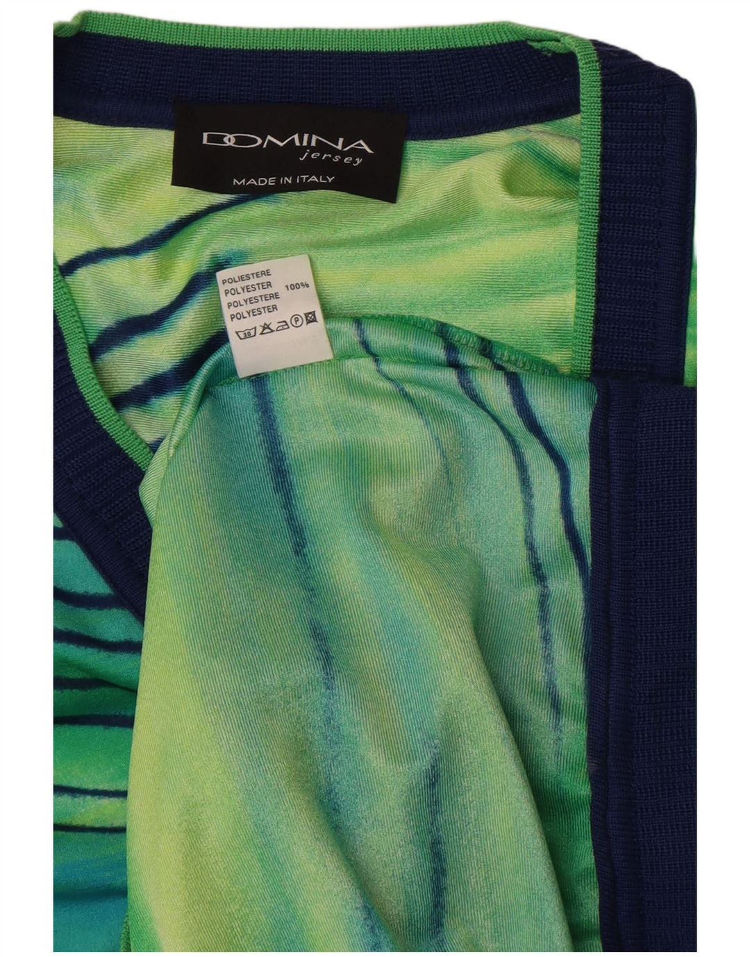 Domina Womens Short Sleeve Cardigan Top IT 44 Medium Green Tie Dye