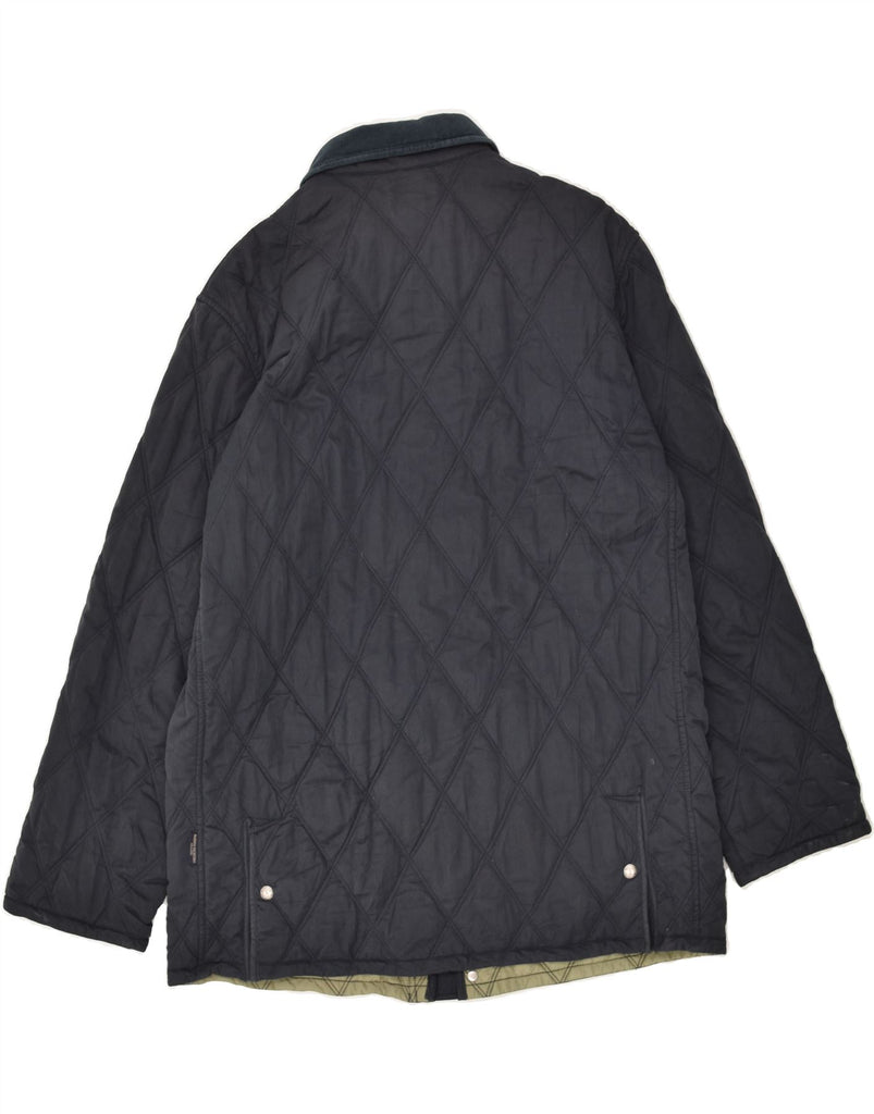 MARINA YACHTING Mens Quilted Jacket IT 48 Medium Navy Blue Polyester | Vintage Marina Yachting | Thrift | Second-Hand Marina Yachting | Used Clothing | Messina Hembry 