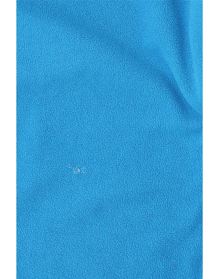 The North Face Mens Zip Neck Fleece Jumper XL Blue Polyester