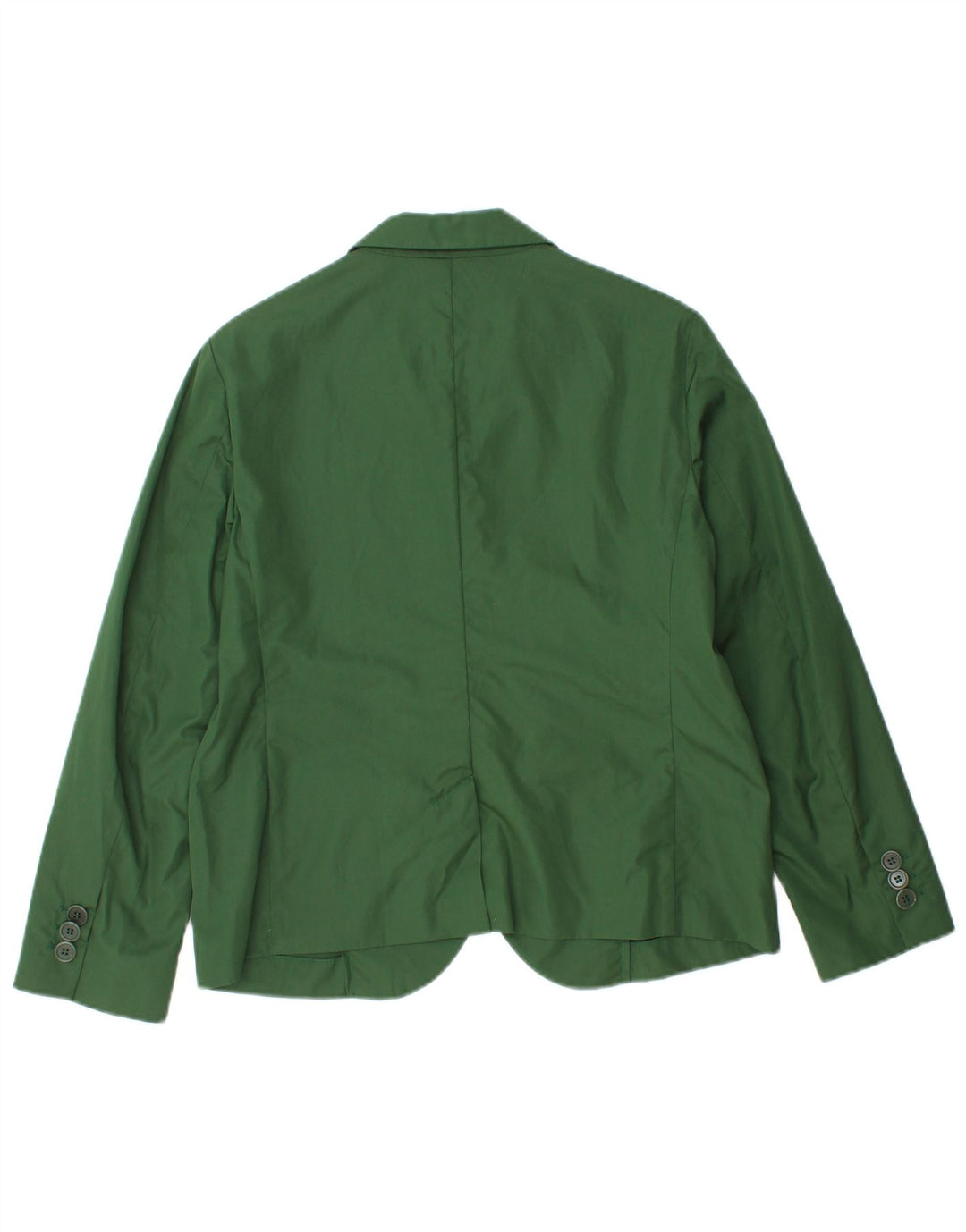 Aspesi Womens 2 Button Blazer Jacket IT 42 Medium Green Cotton