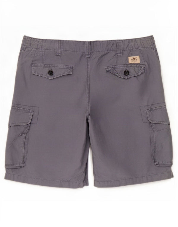 Polo Ralph Lauren Mens Classic Fit Cargo Shorts W36 Large Blue Cotton