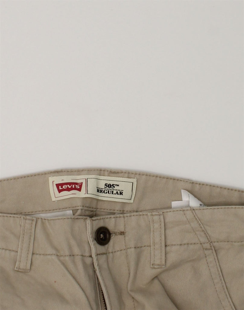 LEVI'S Boys 505 Regular Fit Straight Chino Trousers 9-10 Years W25 L25 Beige | Vintage Levi's | Thrift | Second-Hand Levi's | Used Clothing | Messina Hembry 