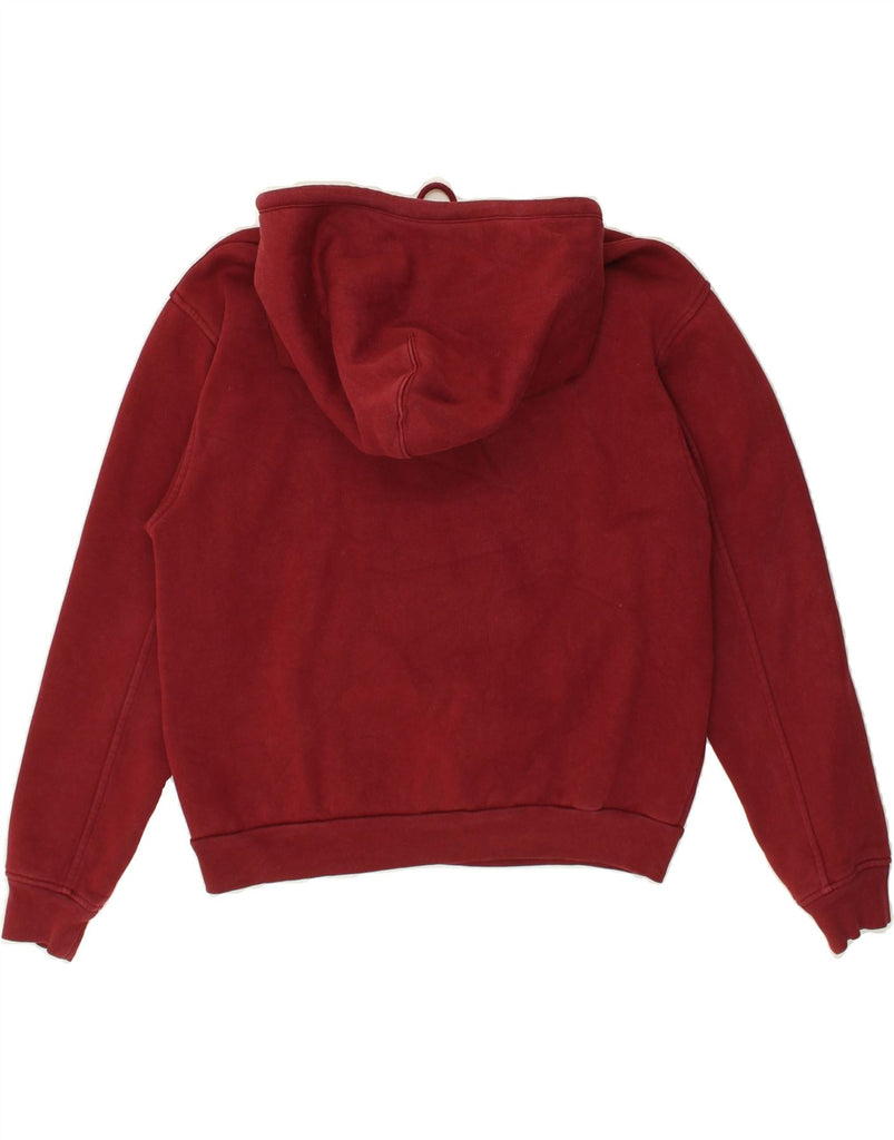 LEVI'S Womens Hoodie Jumper UK 2 2XS Burgundy Cotton | Vintage Levi's | Thrift | Second-Hand Levi's | Used Clothing | Messina Hembry 