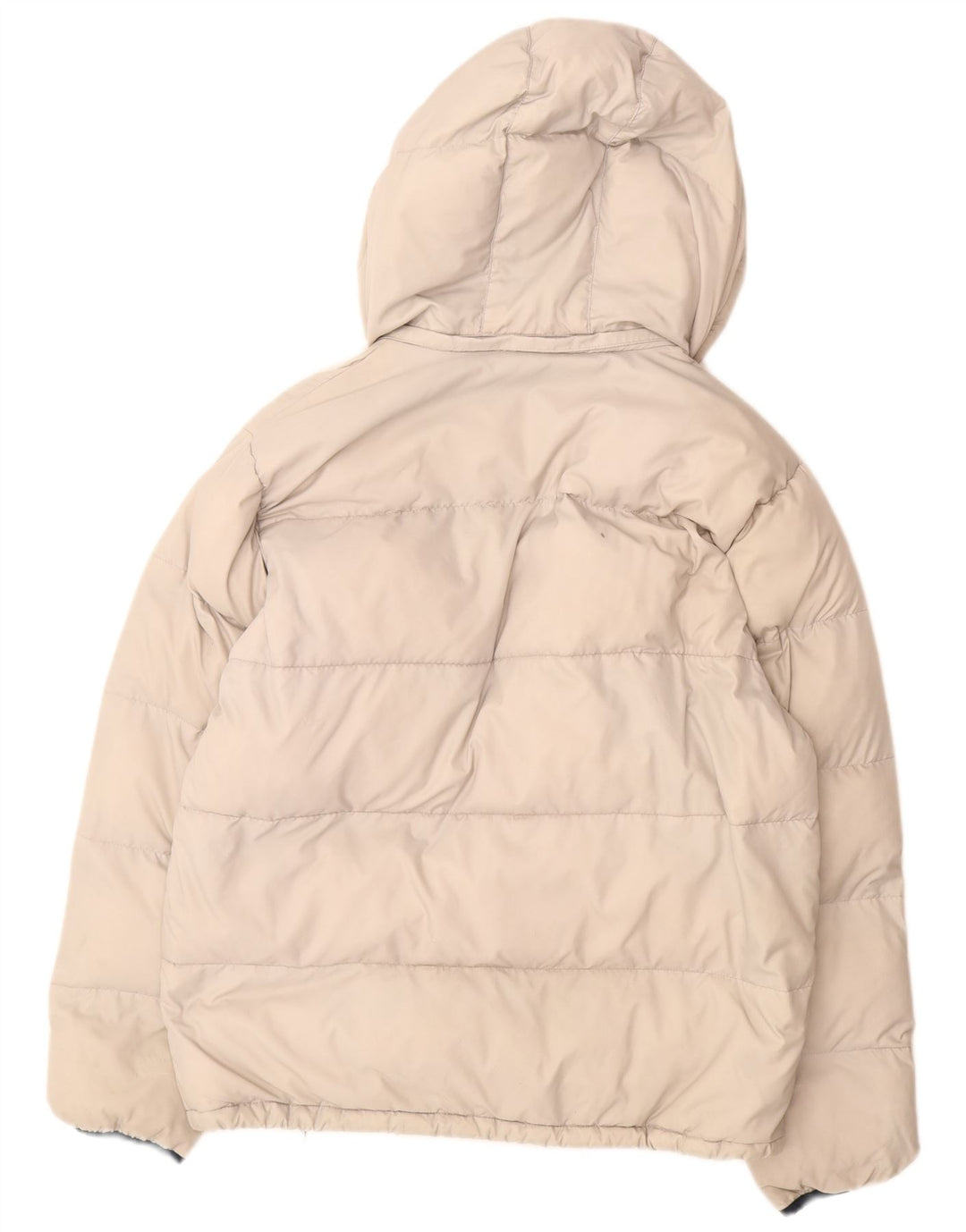 Kappa Mens Hooded Padded Jacket UK 36 Small Off White Polyamide