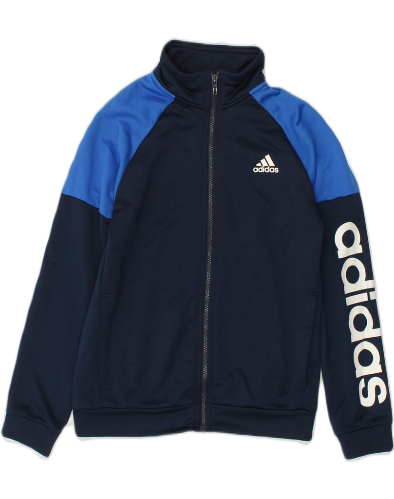 ADIDAS Boys Graphic Tracksuit Top Jacket 11-12 Years  Navy Blue | Vintage Adidas | Thrift | Second-Hand Adidas | Used Clothing | Messina Hembry 