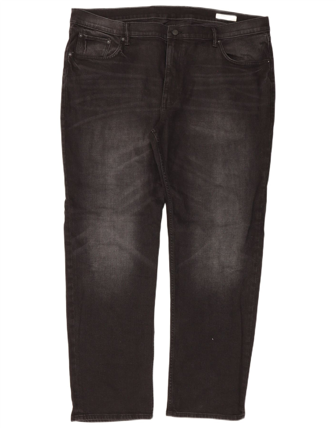 Marks & Spencer Mens Straight Jeans W44 L31 Black Cotton