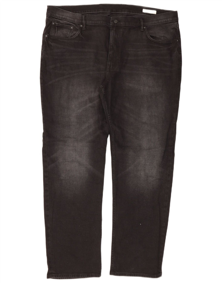 Marks & Spencer Mens Straight Jeans W44 L31 Black Cotton