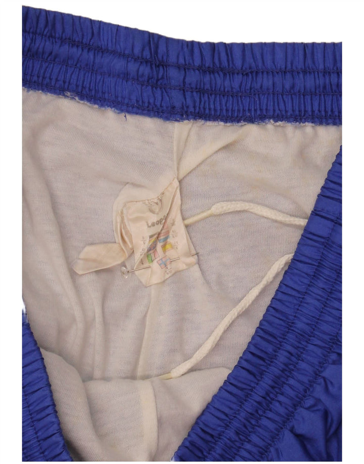 Leopard Mens Tracksuit Trousers Joggers UK 40/42 Medium Blue Colourblock