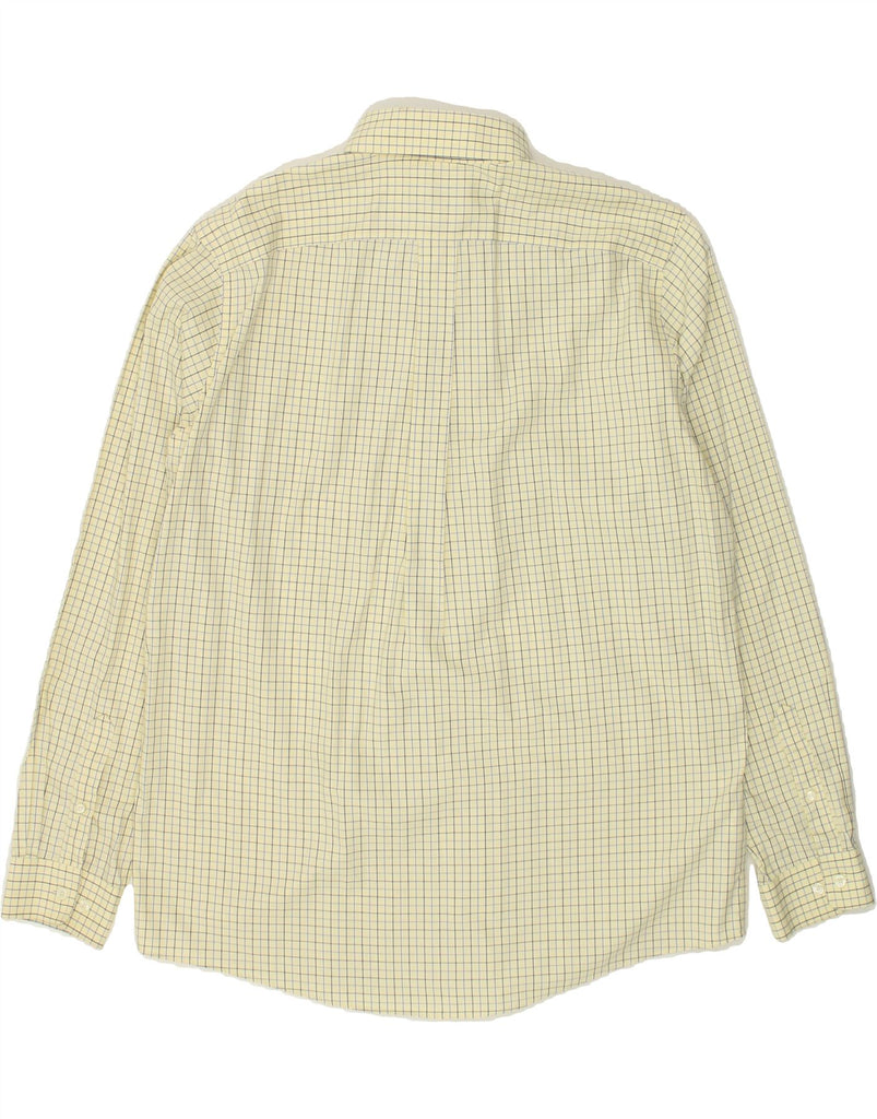 EDDIE BAUER Mens Relaxed Fit Shirt Large Yellow Check Cotton | Vintage Eddie Bauer | Thrift | Second-Hand Eddie Bauer | Used Clothing | Messina Hembry 