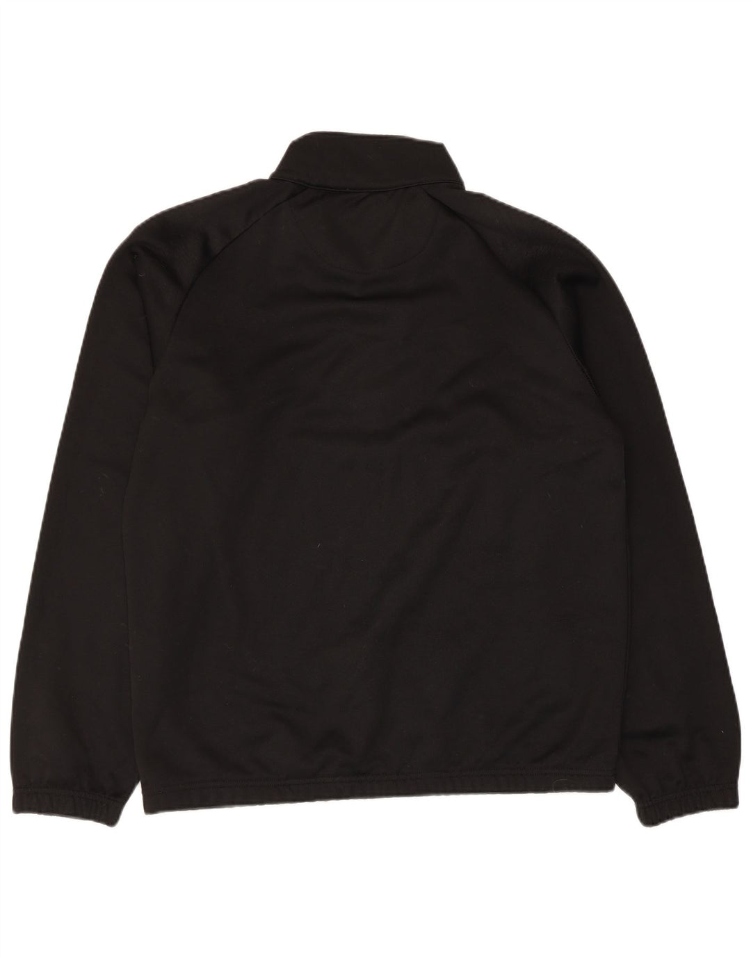 Kappa Mens Zip Neck Sweatshirt Jumper Large Black Polyester