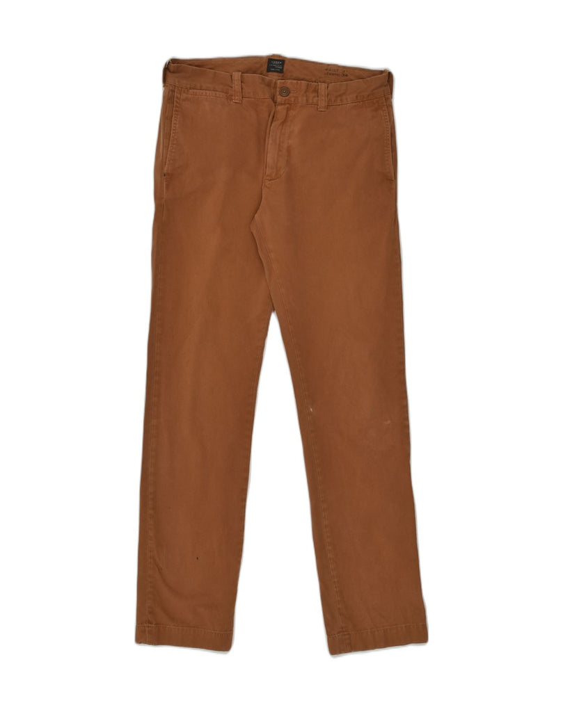 J. CREW Mens Slim Casual Trousers W31 L34  Brown Cotton | Vintage J. Crew | Thrift | Second-Hand J. Crew | Used Clothing | Messina Hembry 