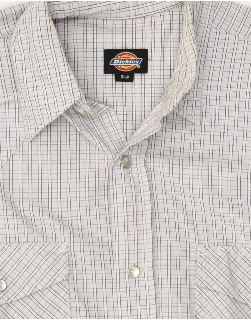 DICKIES Mens Shirt Small Grey Check Cotton | Vintage Dickies | Thrift | Second-Hand Dickies | Used Clothing | Messina Hembry 