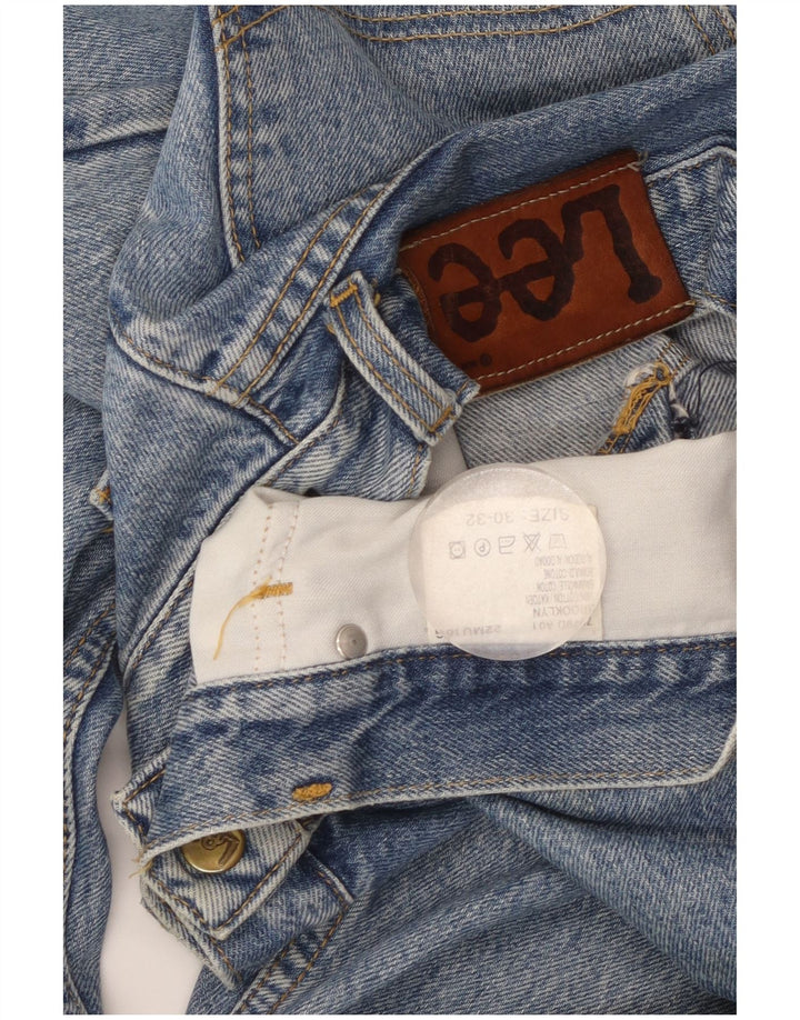 LEE Mens Brooklyn Straight Jeans W30 L32 Blue Cotton