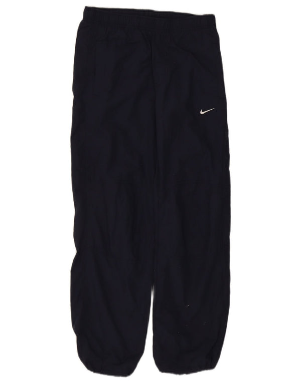 Nike Boys Tracksuit Trousers Joggers 10-11 Years Medium Navy Blue Polyester