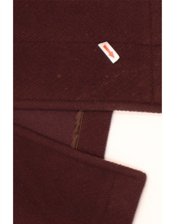 Corneliani Womens Hooded Oversized Duffle Coat IT 43 Large Brown