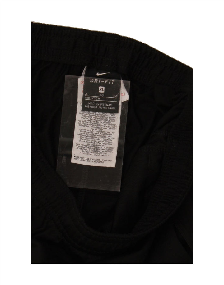 NIKE Boys Dri Fit Tracksuit Trousers 13-14 Years XL Black Polyester Vintage Nike and Second-Hand Nike from Messina Hembry 