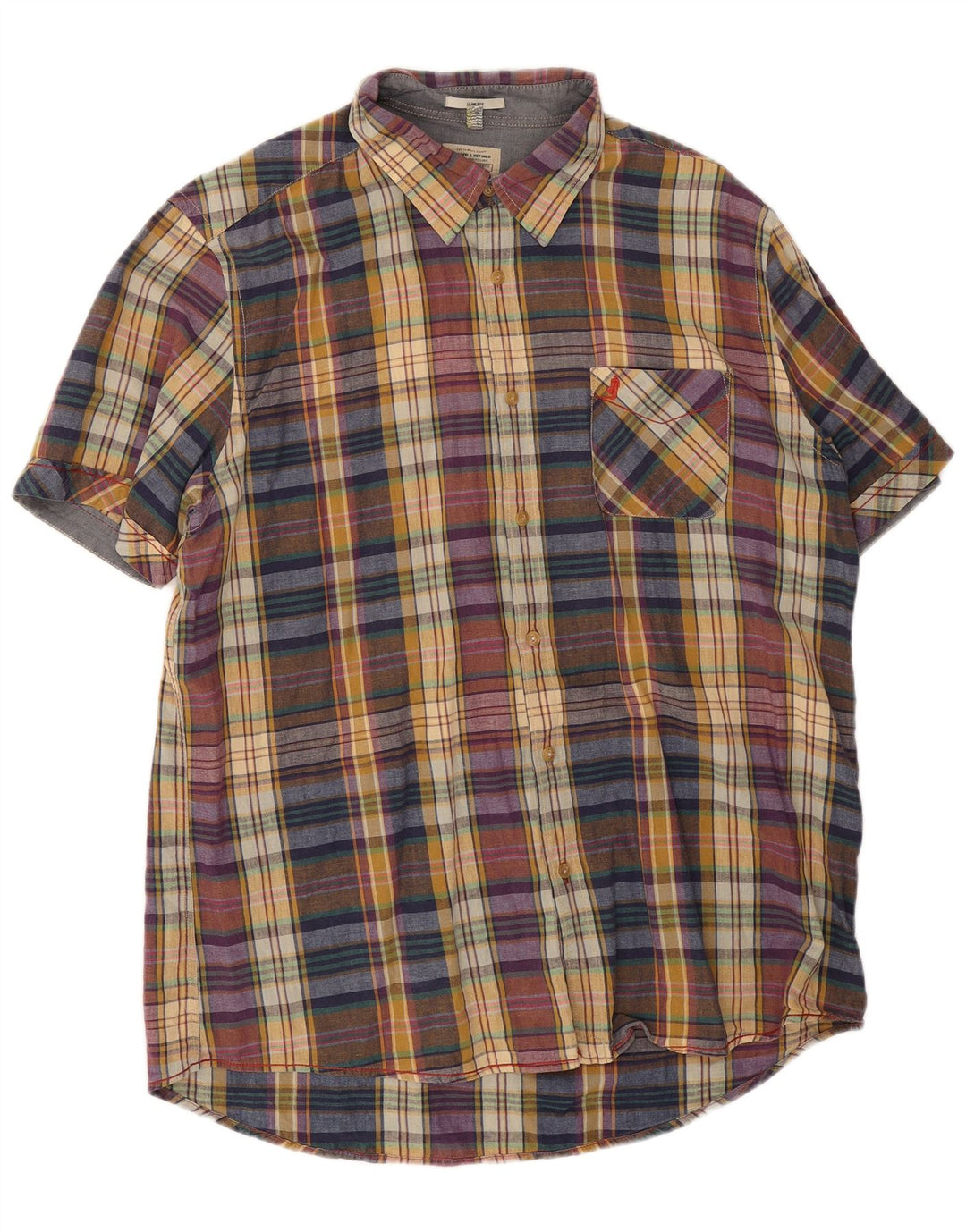 Marlboro Classics Mens Short Sleeve Slim Fit Shirt 3XL Multicoloured Check