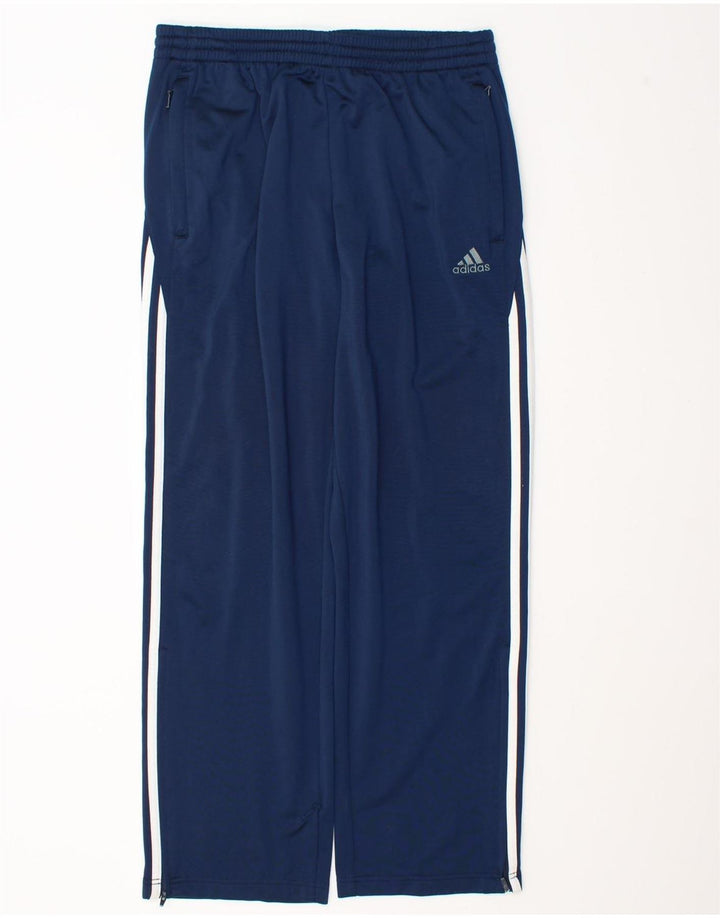 Adidas Mens Tracksuit Trousers Large Navy Blue Polyester