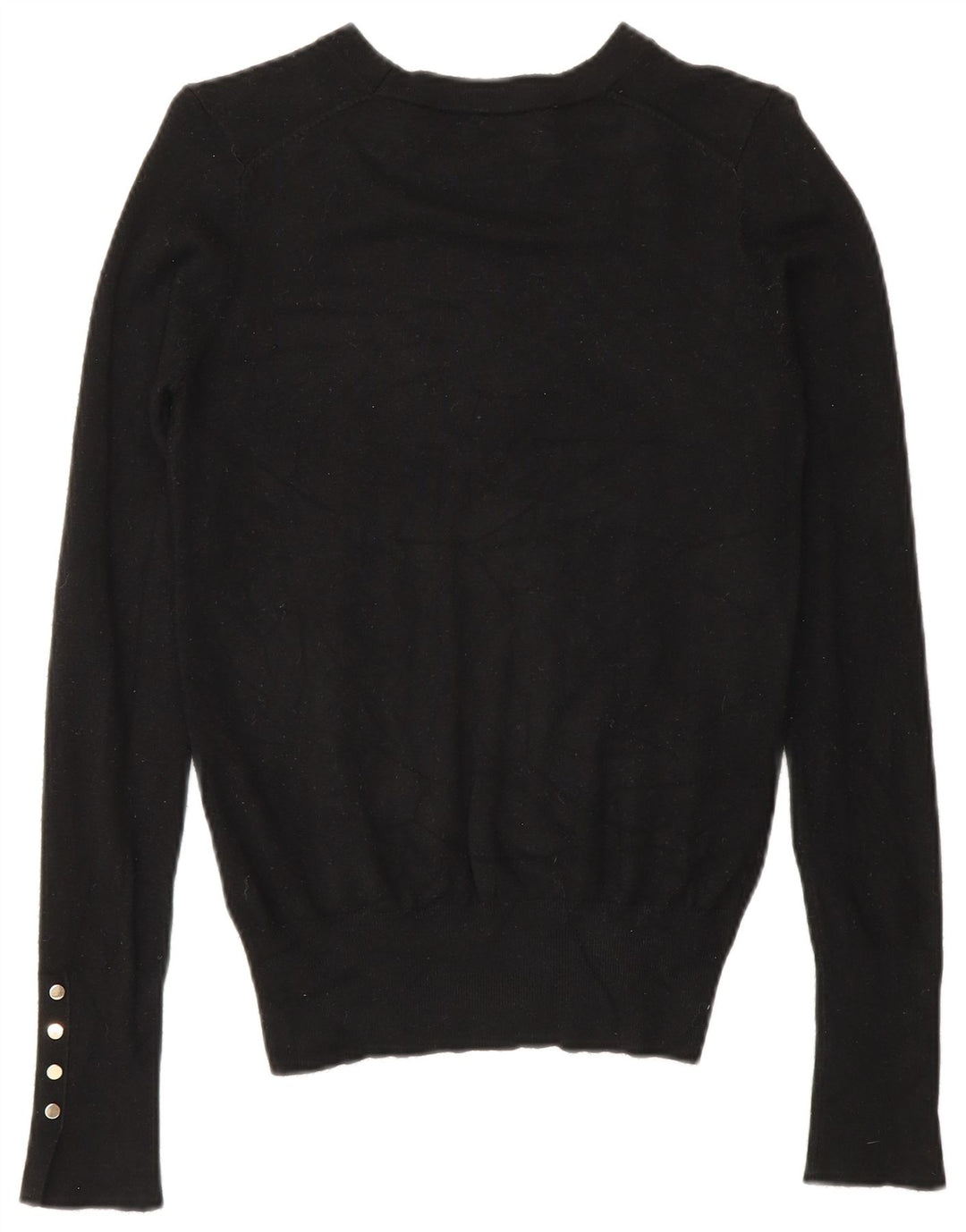 Zara Womens Boat Neck Jumper Sweater UK 10 Small Black