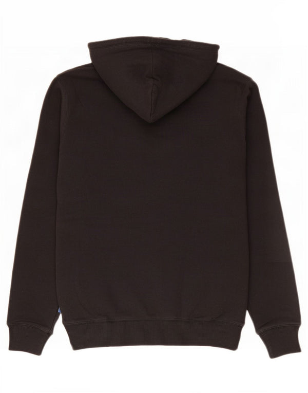 Adidas Womens Graphic Hoodie Jumper UK 14 Medium Black Cotton