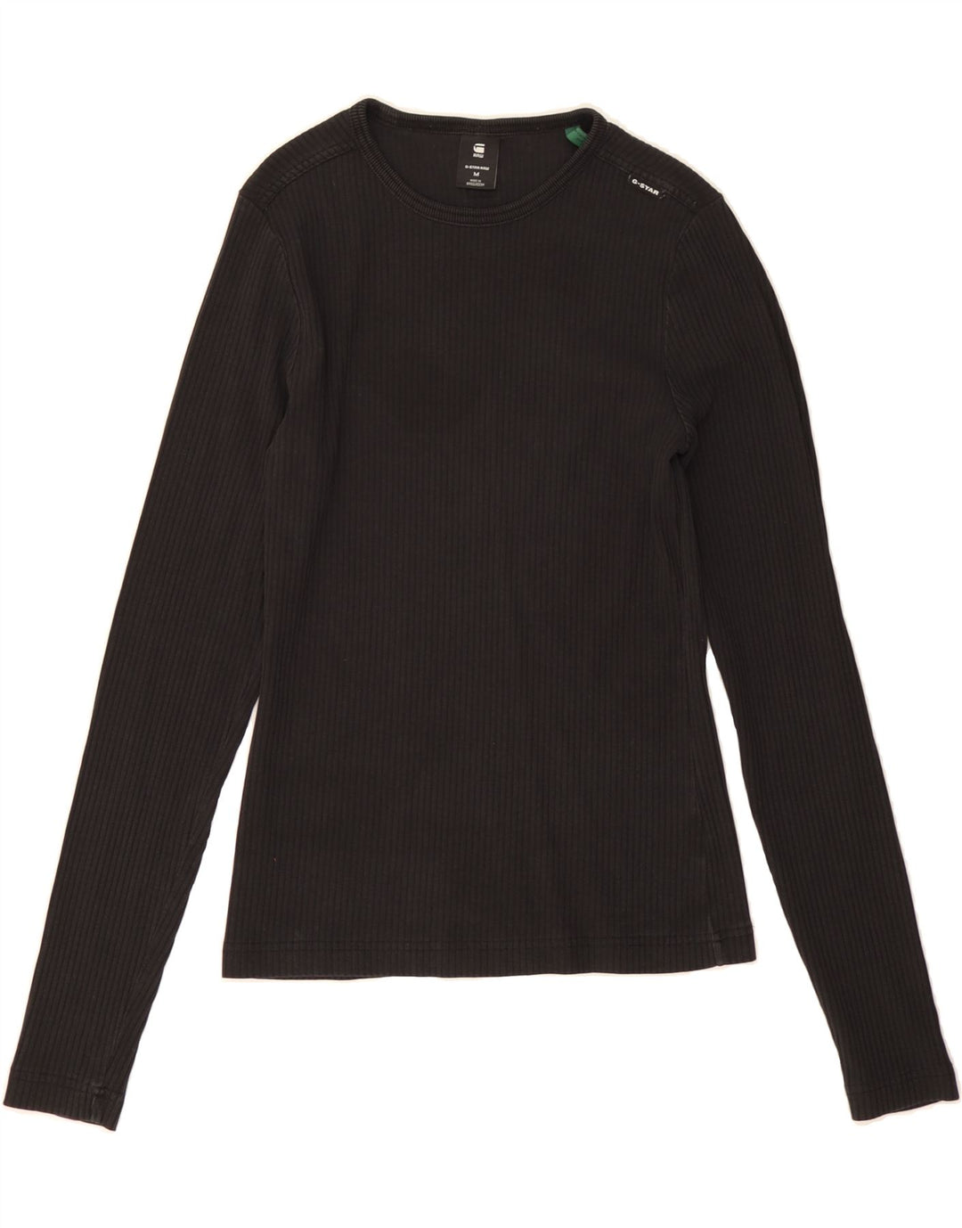 G-STAR Womens Top Long Sleeve UK 12 Medium Black Cotton Vintage G-Star and Second-Hand G-Star from Messina Hembry 