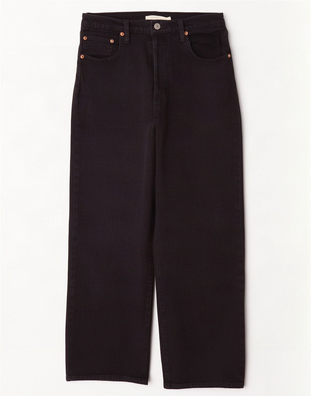 Levi's Womens Ribcage Straight Jeans W29 L27 Black Cotton