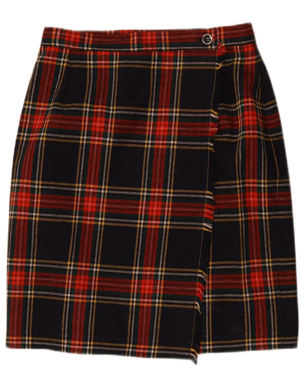 Vintage Womens Wrap Skirt W30 Medium Multicoloured Plaid
