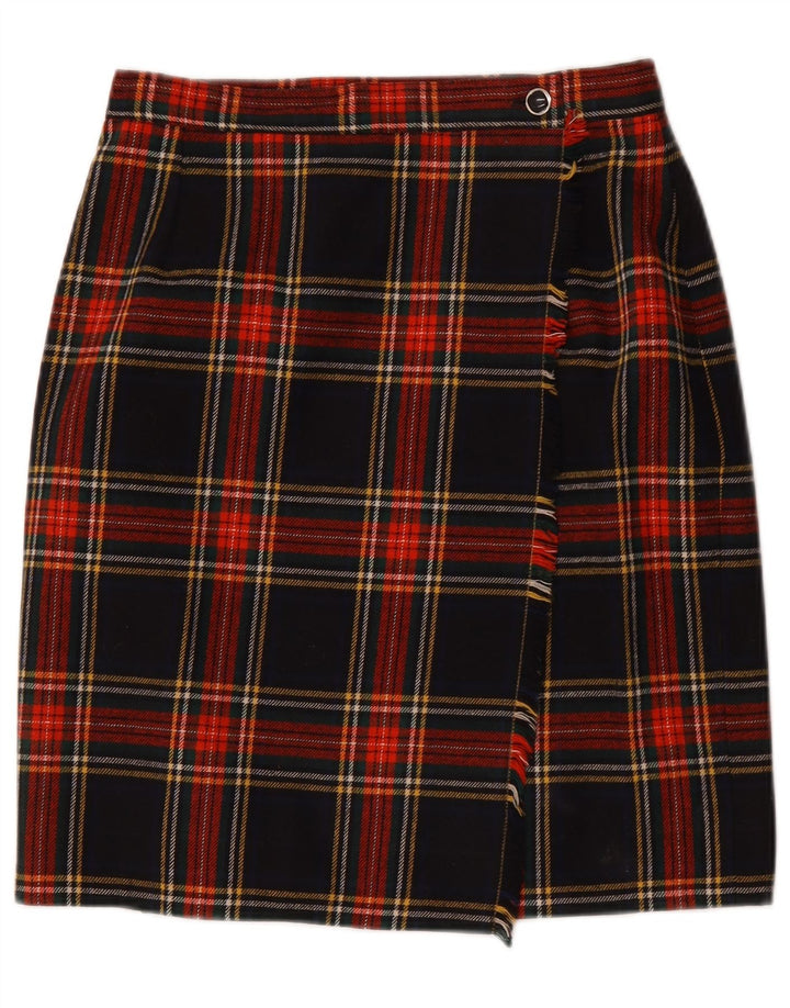 Vintage Womens Wrap Skirt W30 Medium Multicoloured Plaid