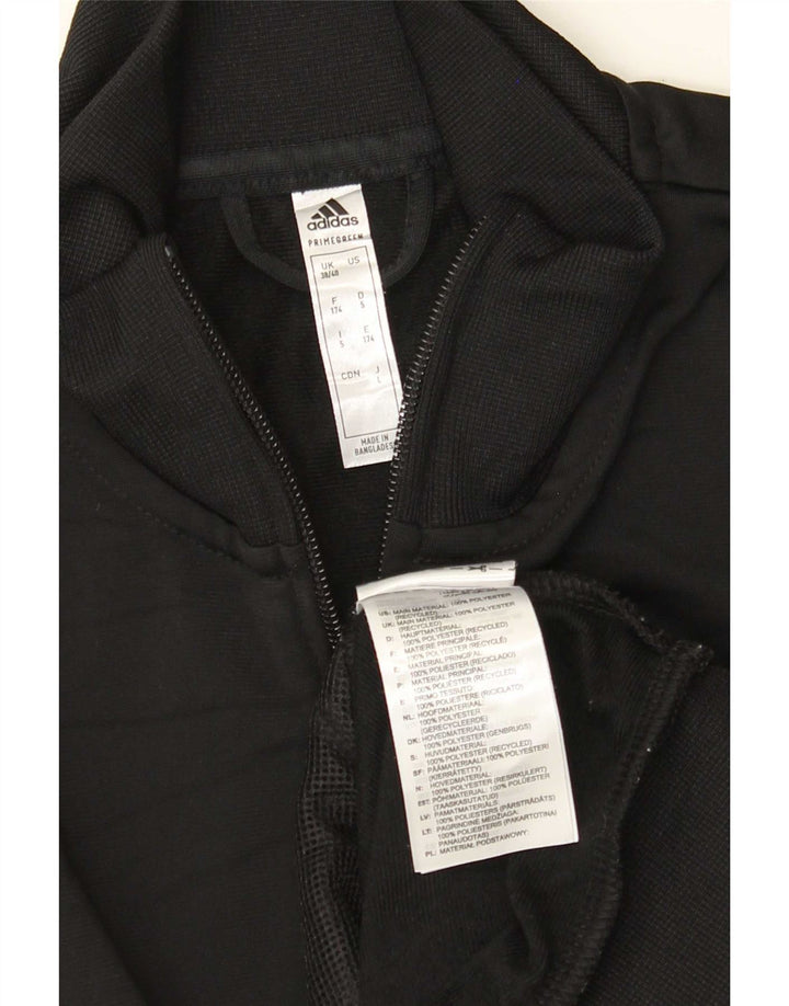 Adidas Mens Graphic Tracksuit Top Jacket UK 38/40 Medium Black Polyester