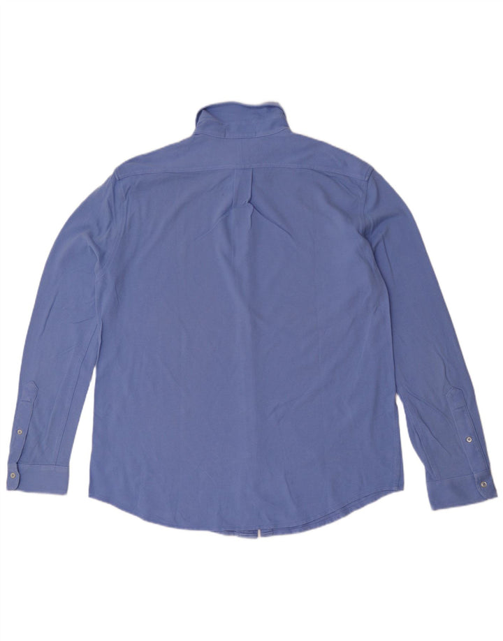 Ralph Lauren Mens Shirt Large Blue Cotton