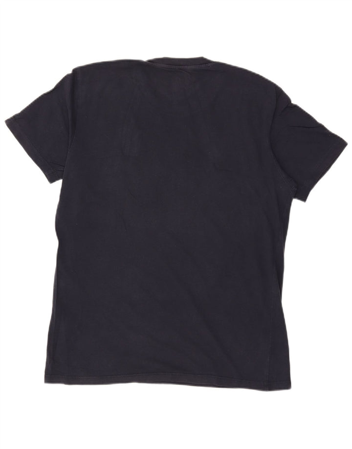 Lee Mens Regular Fit Graphic T-Shirt Top Small Navy Blue