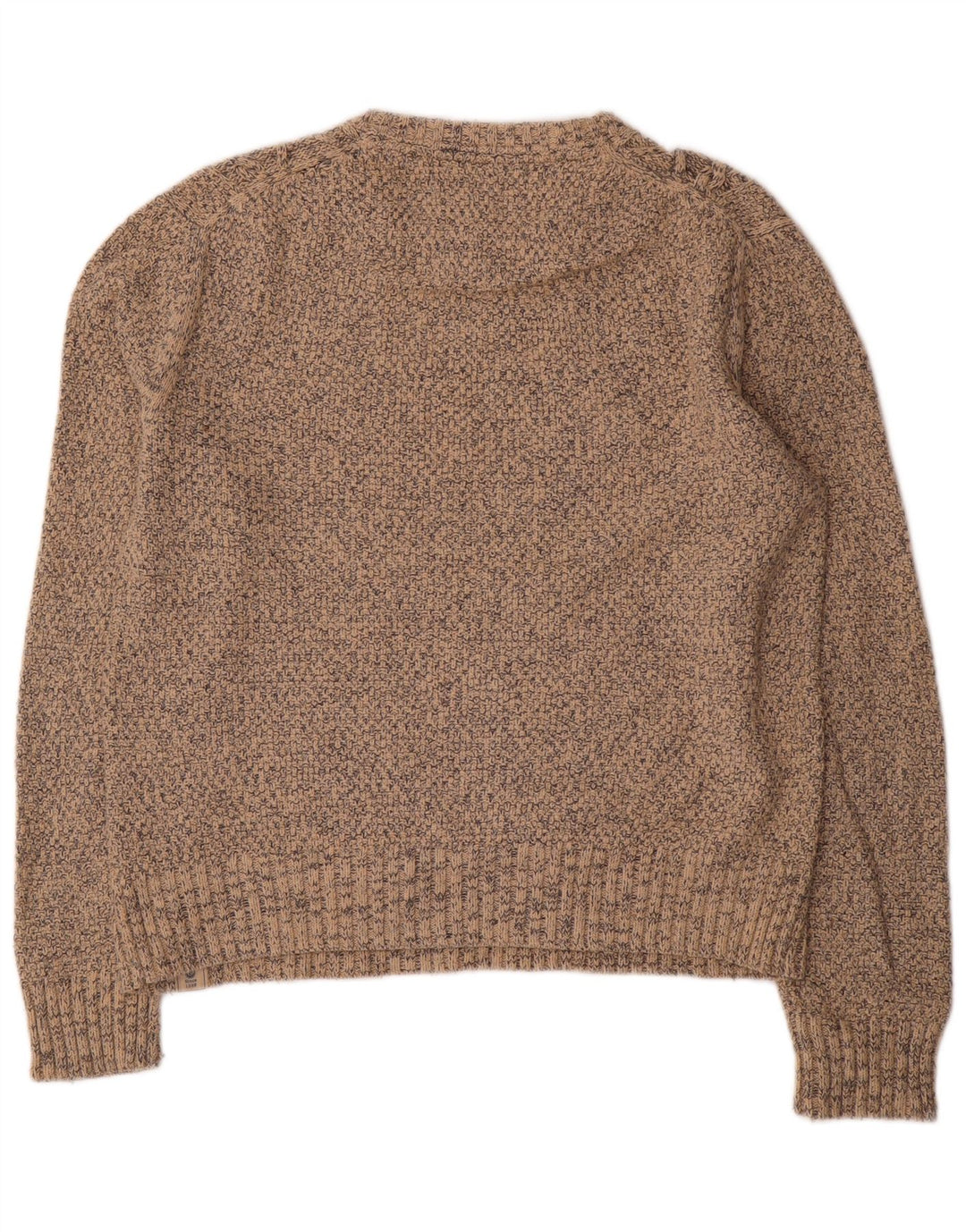 Fat Face Mens Boat Neck Jumper Sweater Medium Beige Flecked Polyester